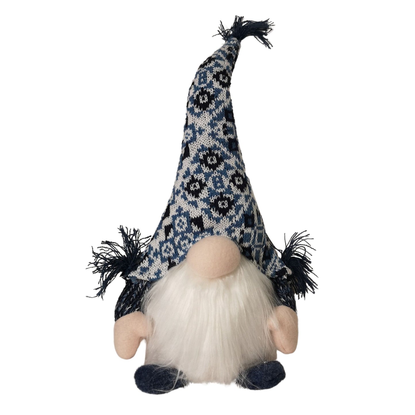 35cm Battery Operated Light up Sitting Christmas Gonk in Light Blue