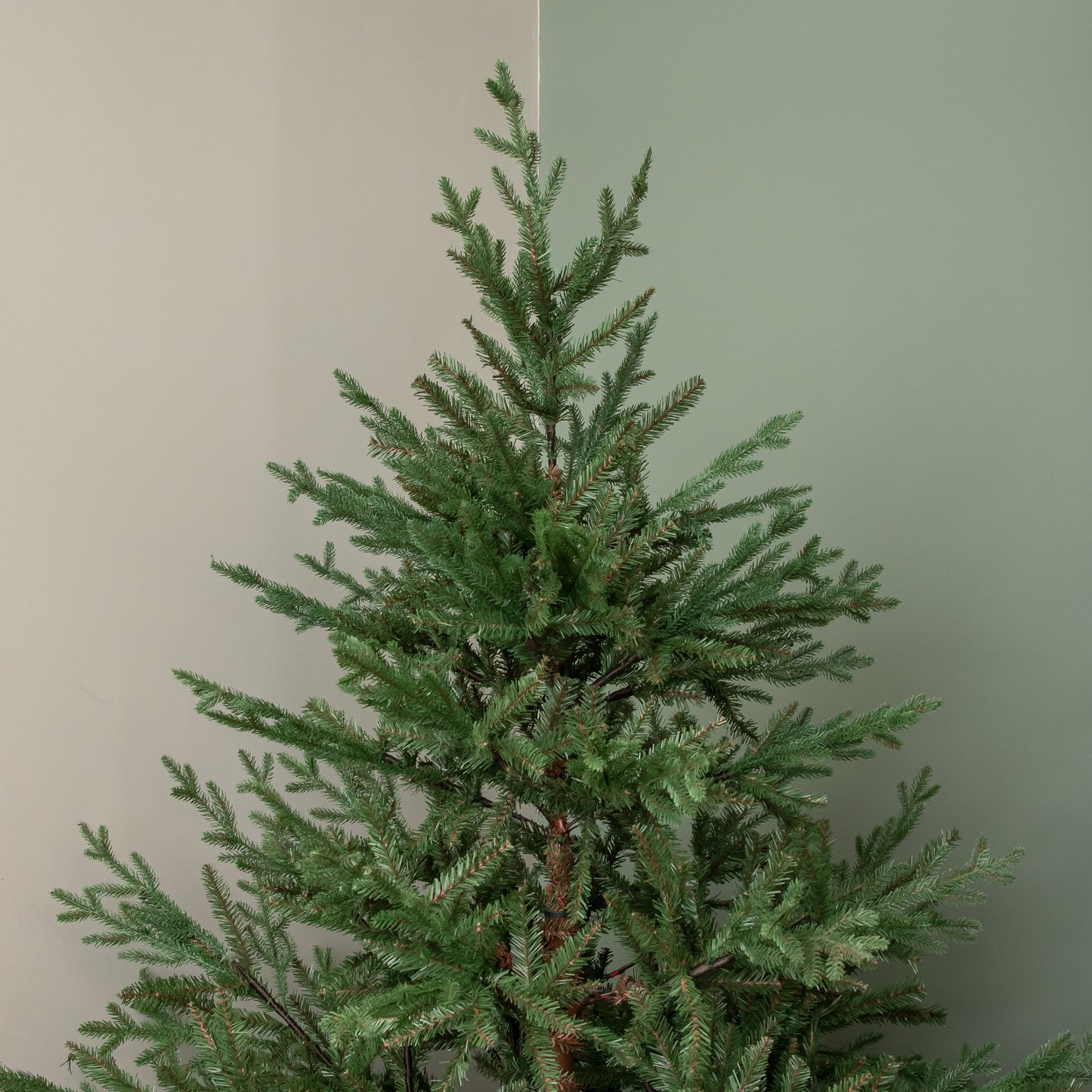 7ft (2.1m) Artificial Glenshee Spruce Green Christmas Tree with Metal Stand