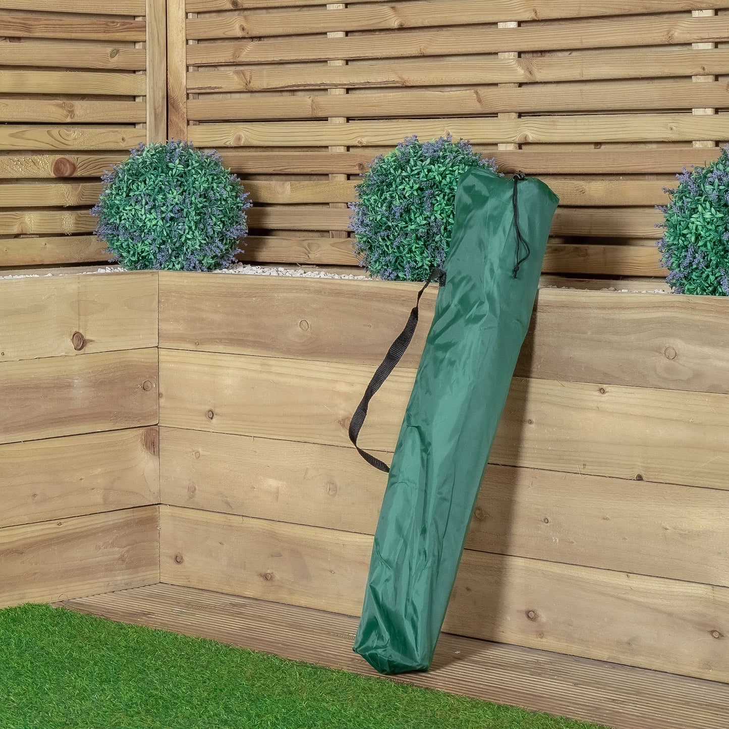 Outdoor Green Folding Camping Chair with Armrests & Cupholder