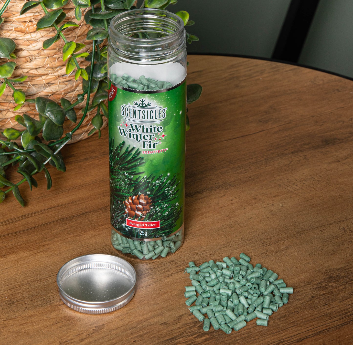 125g White Winter Fir Scentsicles Scentfetti Christmas Decoration