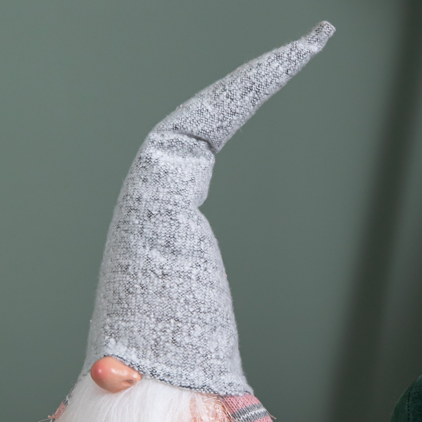 50cm Battery Operated Light up Male Christmas Gonk with Dangly Legs in Grey Hat