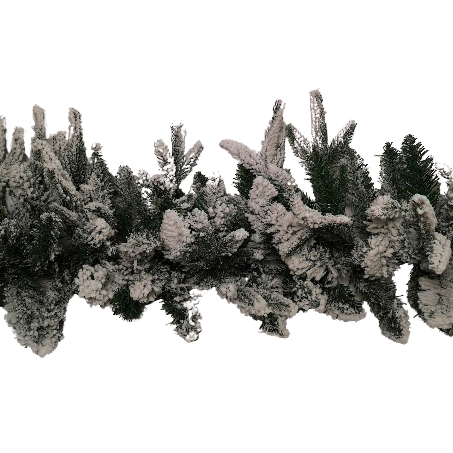 1.8m Snow Flocked Lapland Christmas Garland with 150 Tips