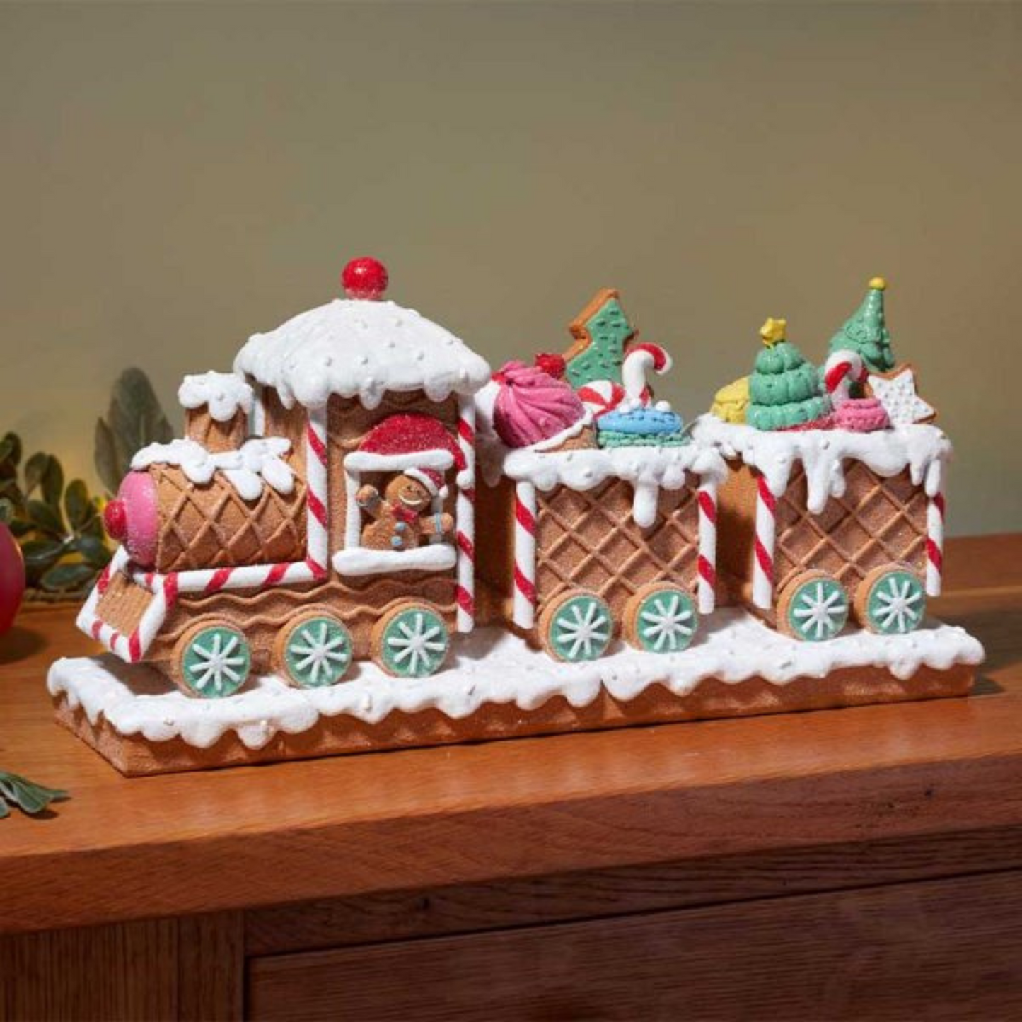 31cm All Aboard Candy Express Christmas Train Decoration