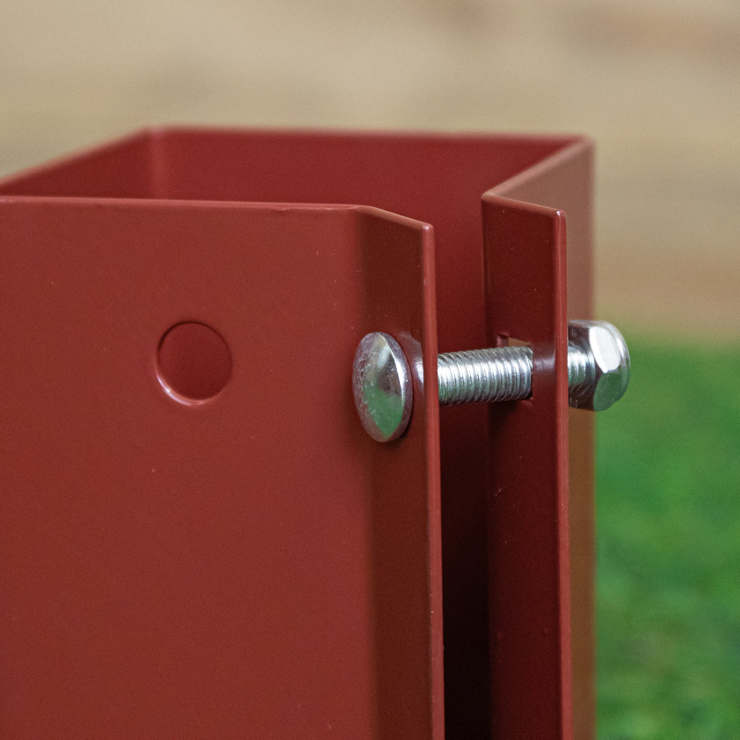 75mm x 75mm (3" x 3") Metal Garden Fence Post Holder & Spike