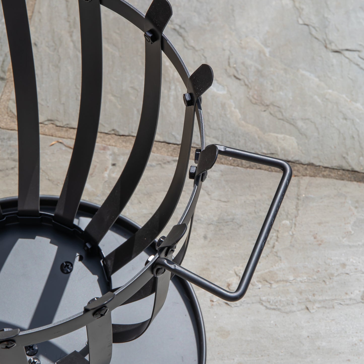 44cm Black Steel El Clasico Outdoor Garden Firebasket
