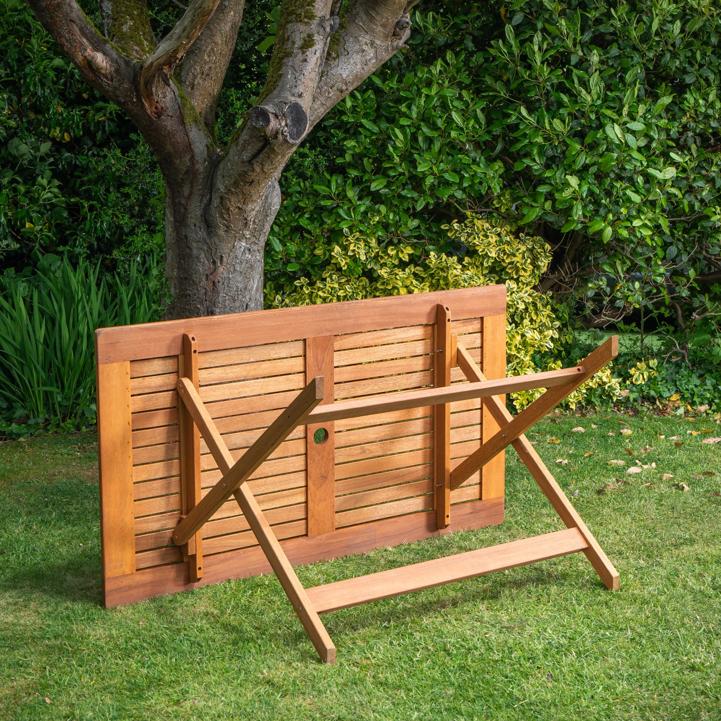 Windermere Outdoor 6 Person Folding Rectangular Wooden Table