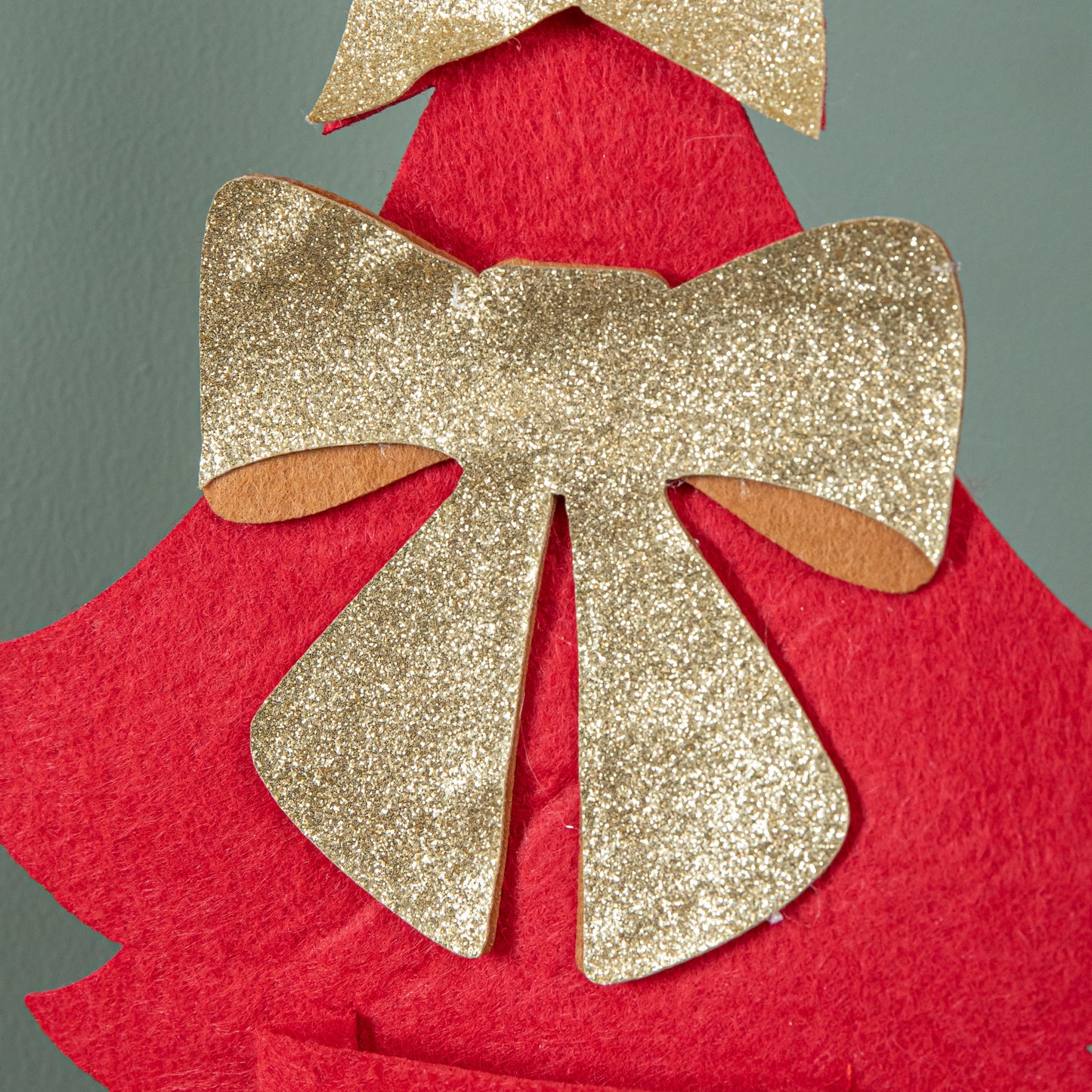 90cm Fabric Christmas Tree Shaped Hanging Advent Calendar Decoration