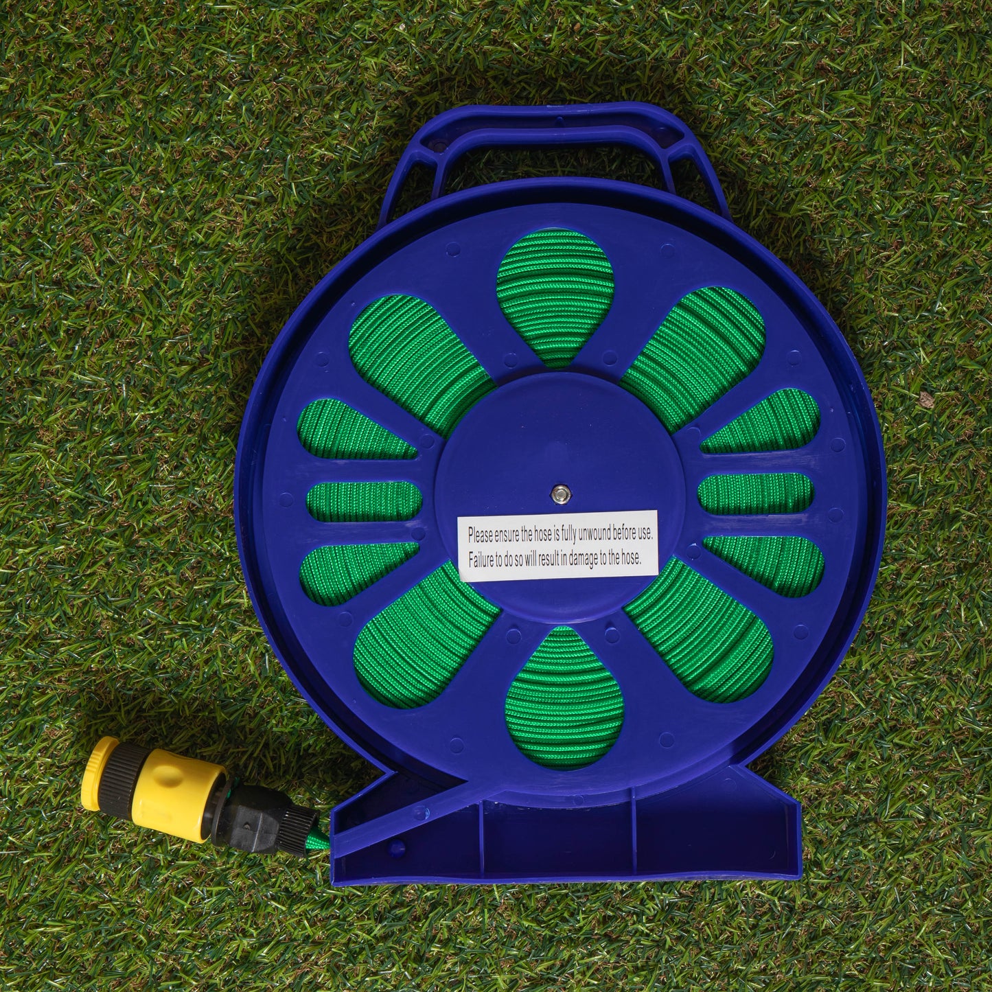 50ft (15m) Flat Garden Hose with Spray Nozzle