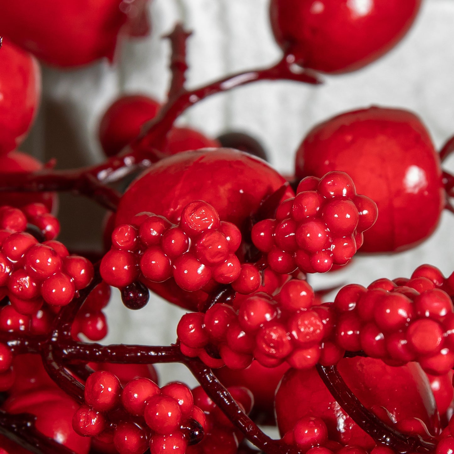 60cm Hanging Red Berry Burst Christmas Wreath