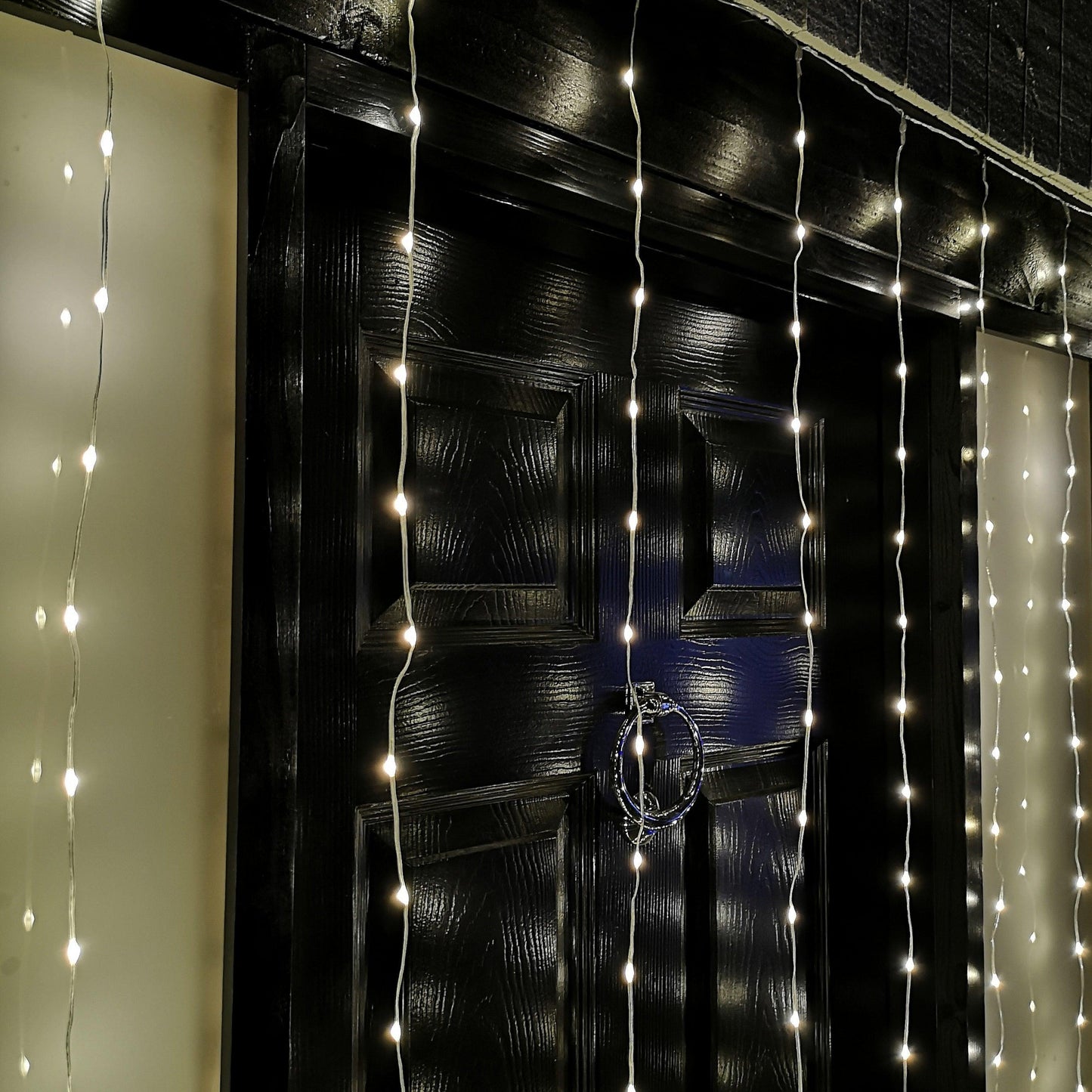 Factory Seconds: 2.1m 300 LED Party Curtain Christmas Lights in Warm White