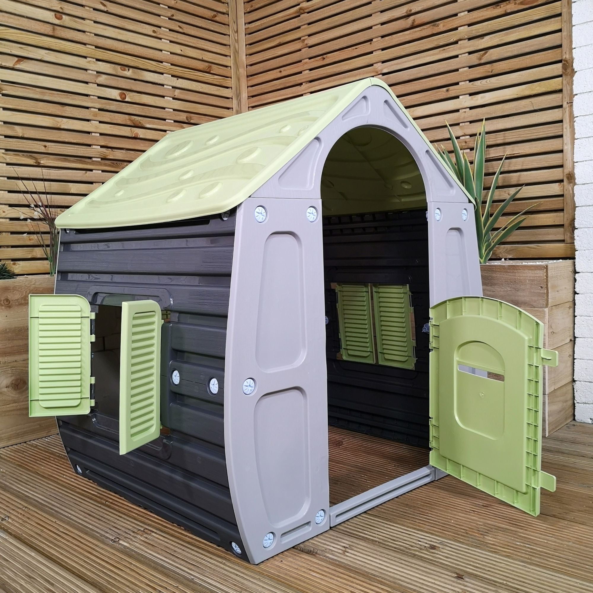 1.09m Classic Colour Kids Indoor Outdoor Plastic Wendy house Magical Playhouse