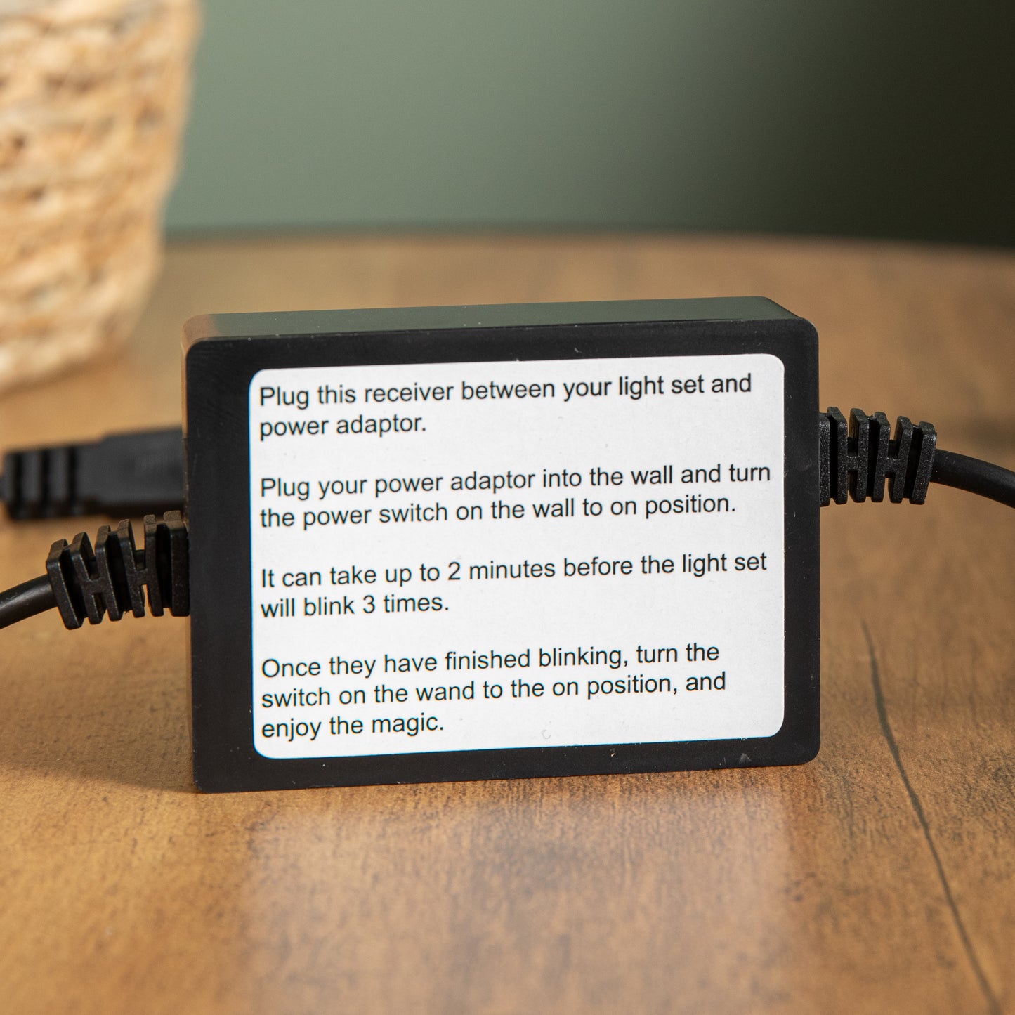 Black Inline Connector Box Cable for Remote Control Magic Wand