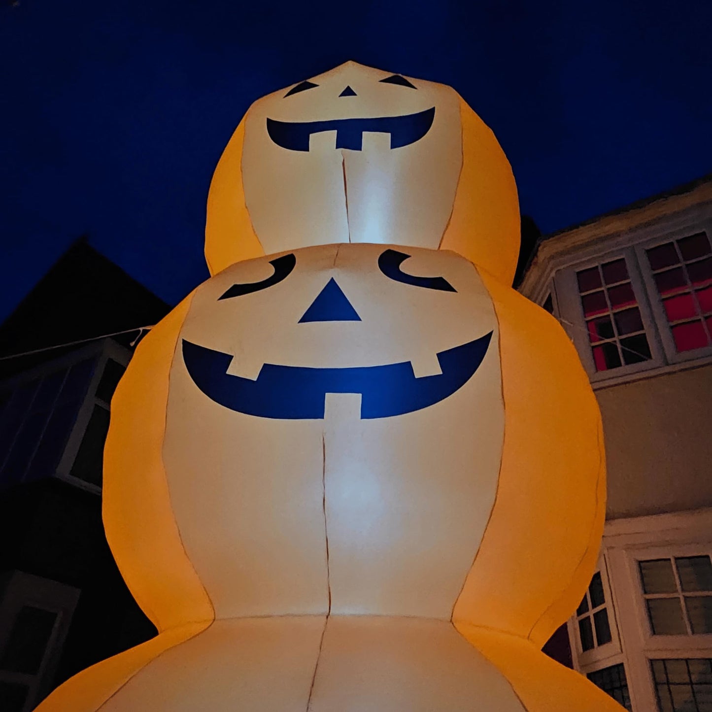 Factory Seconds: Giant: 20ft (6m) Inflatable Light up Halloween Stacked Pumpkin Decoration with 28 LEDs