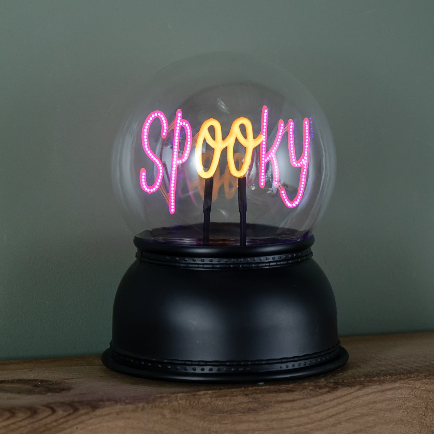 14cm Battery Operated Light up Spooky Halloween Globe with LEDs