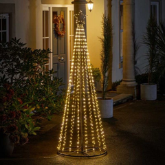 1.8m Light up Christmas Twinkle Maypole Tree with Warm/Cool White LEDs