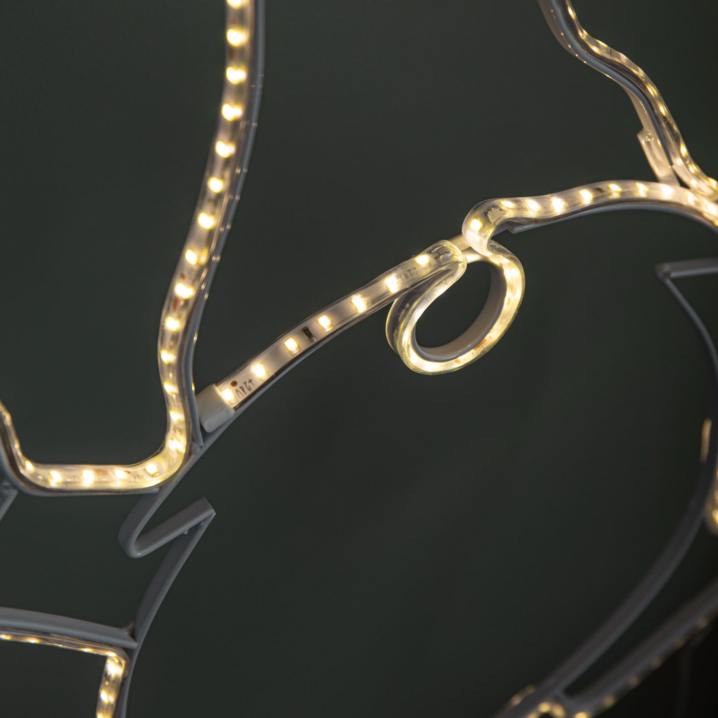 46cm Light up Hanging Christmas Gonk Silhouette with 205 Warm White LEDs