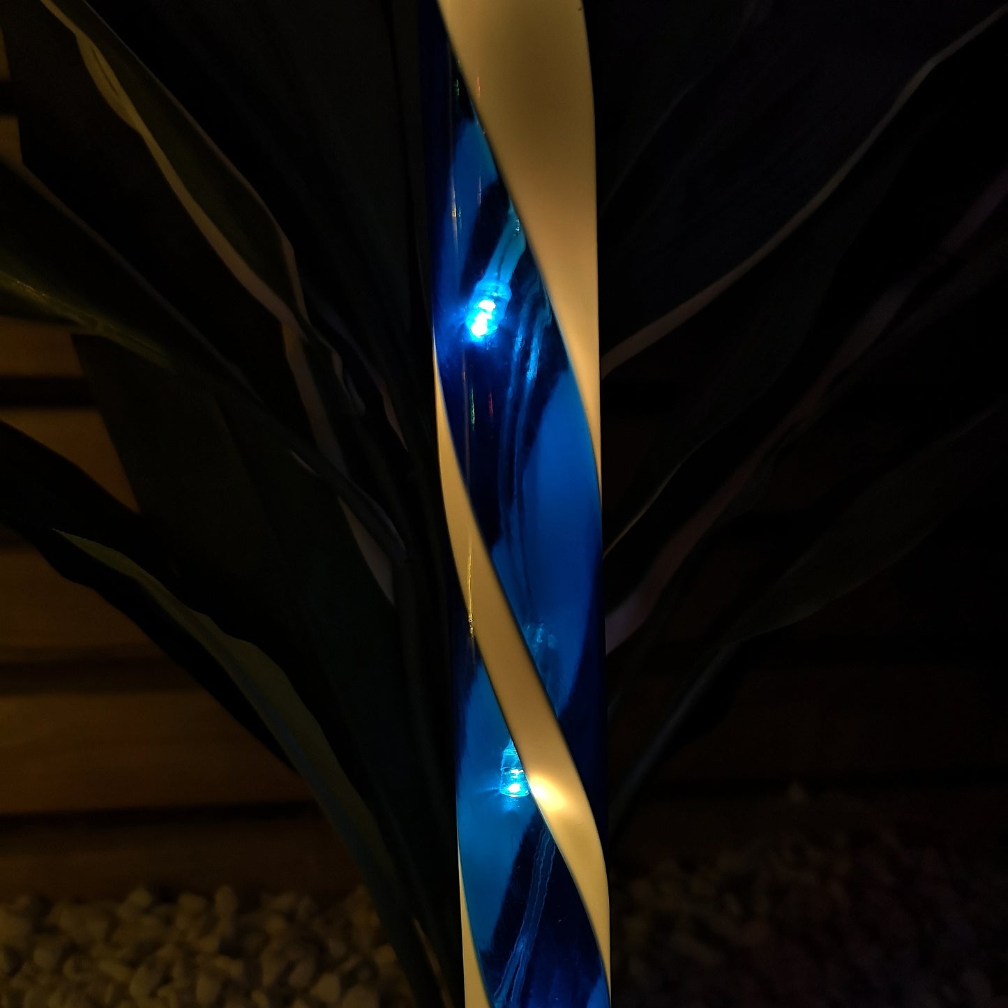 Set of 4 Battery Operated LED Multi Coloured Candy Cane Stripe Path Lights Christmas Decoration with Timer