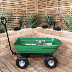 75 Litre 200Kg Capacity Tipping Garden Dump Cart / Truck Trolley / Wheelbarrow