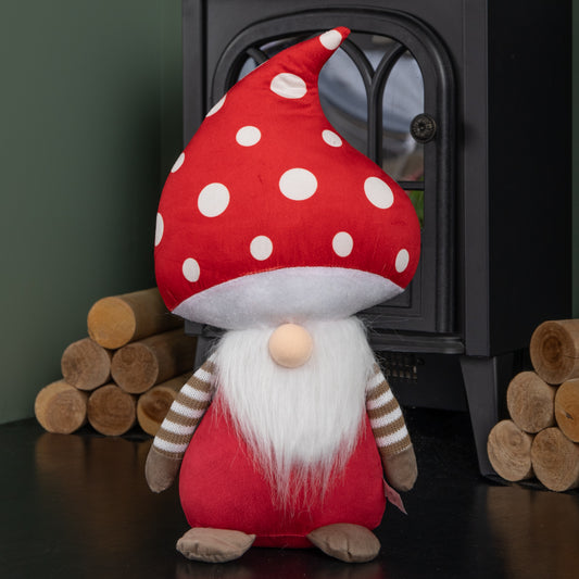 40cm Red Soft Festive Funghi Truffle Christmas Mushroom Gonk Decoration