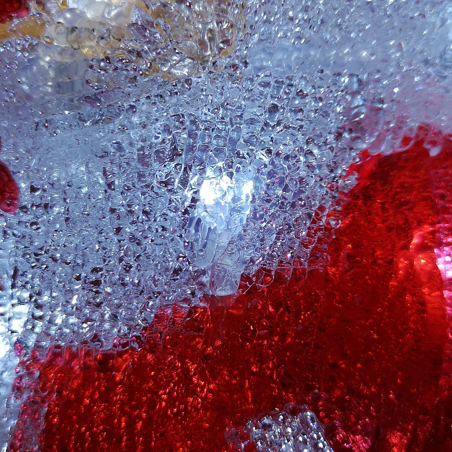 28cm Battery Operated LED Light up Acrylic Christmas Santa Decoration