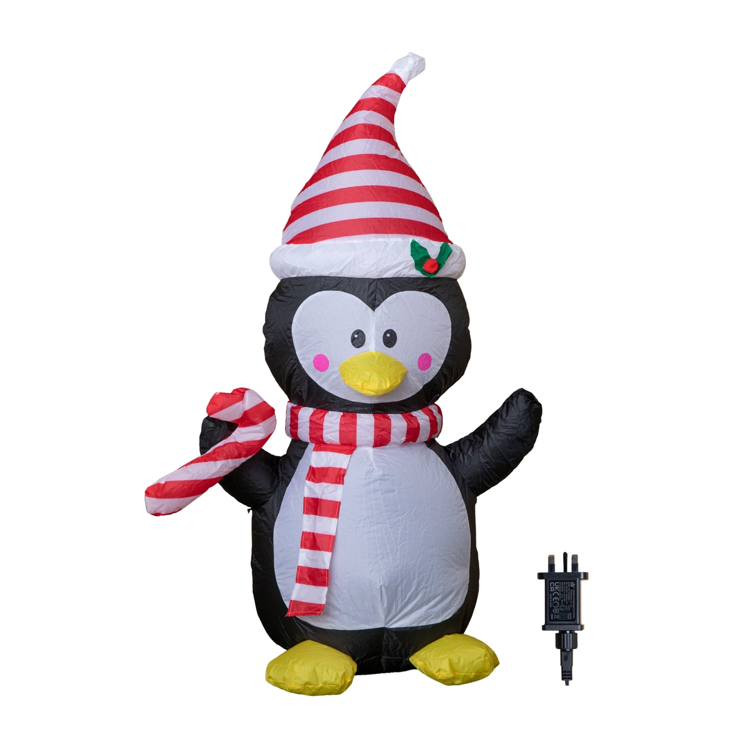 1.2m (4ft) Light up Christmas Inflatable Penguin Decoration with LEDs