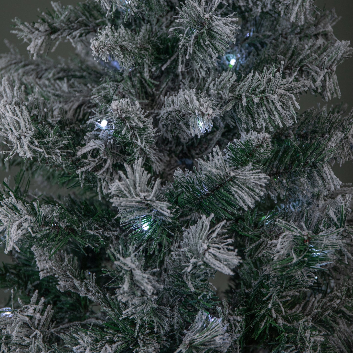 6ft (1.80m) Light up Prelit Snow Flocked Arbor Spruce Christmas Tree with 150 Colour Changing LEDs