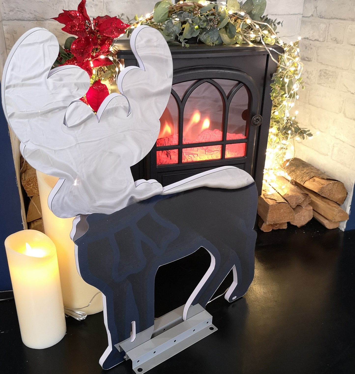 60cm LED Infinity Light Reindeer