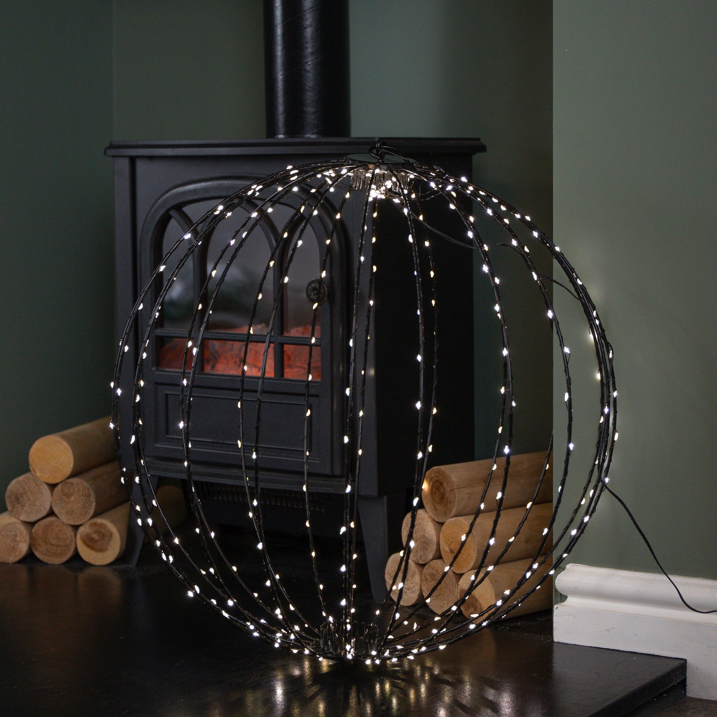 50cm Light up Christmas Twinkle Orb with 360 Warm White LEDs