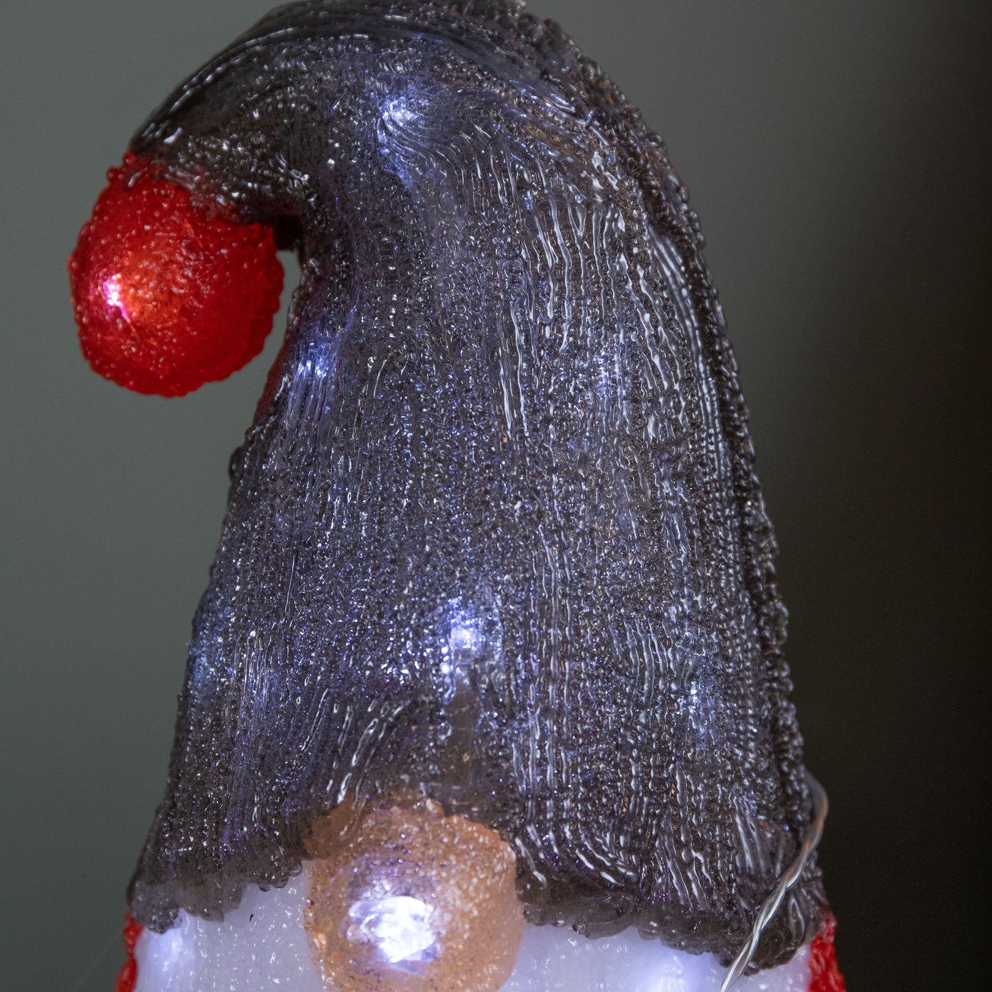 30cm Battery Operated Light up Christmas Gonk with Cool White LEDs