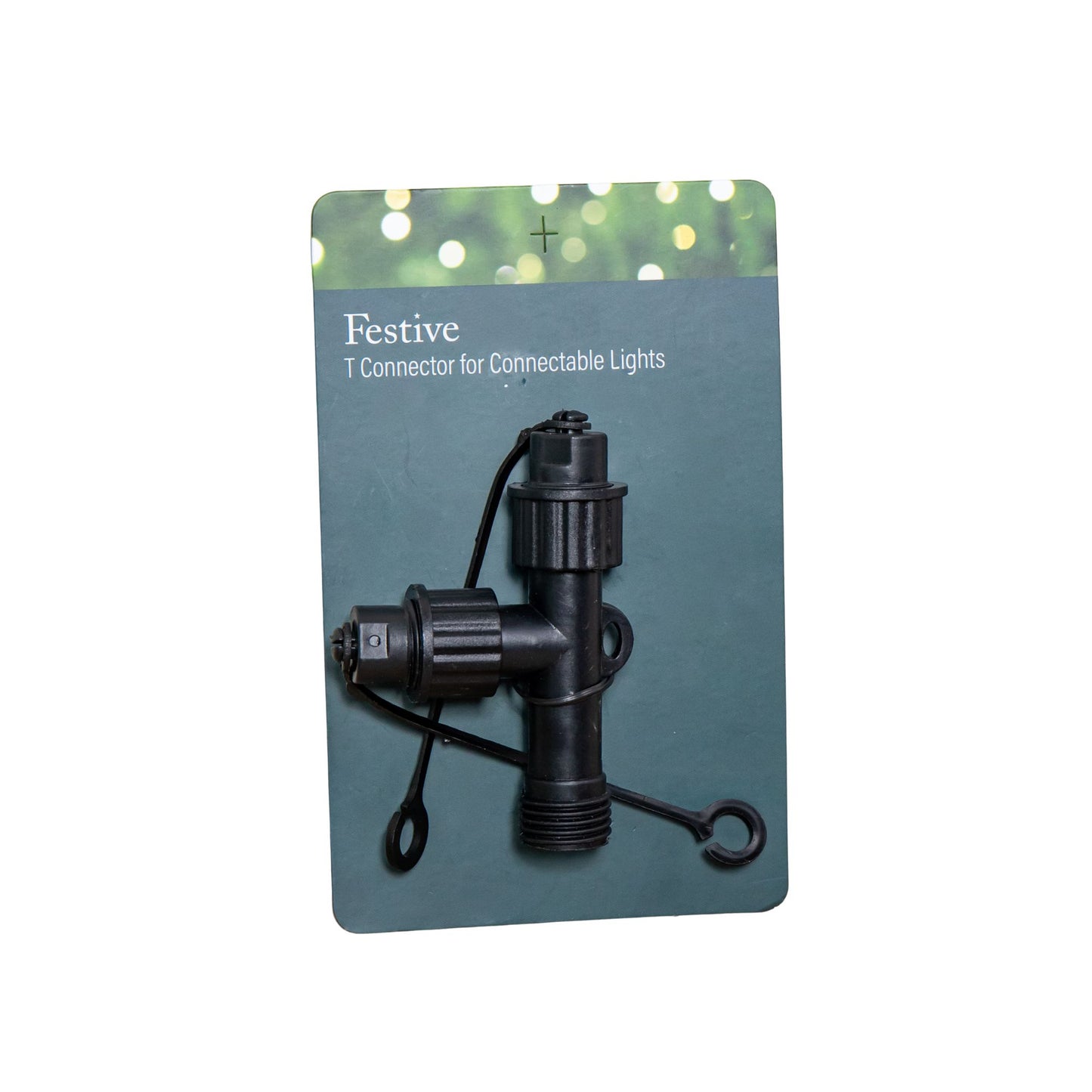 9cm x 10cm Black Plastic T Connector Max For Connectable Lights