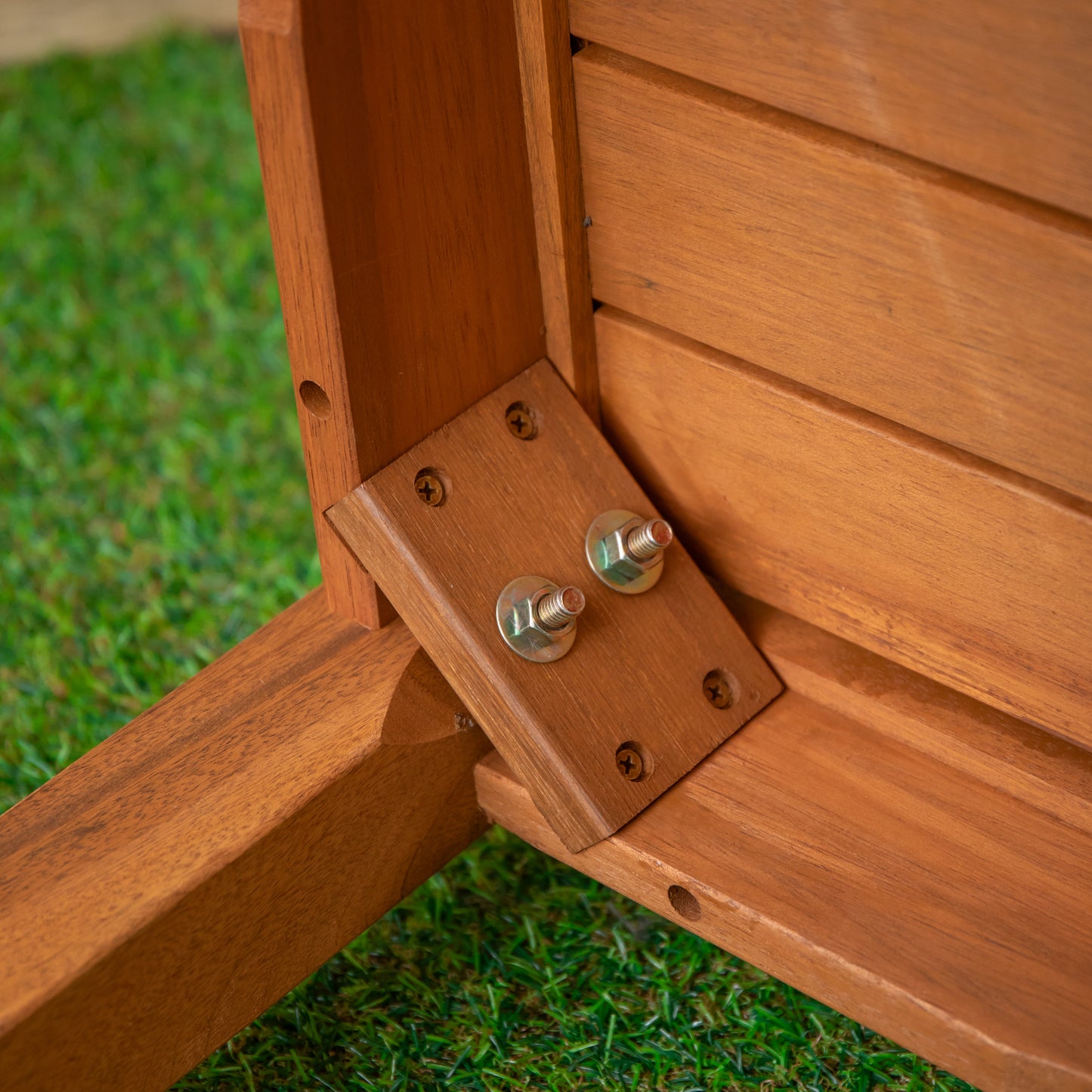 Grasmere Outdoor 6 Person Rectangular Wooden Garden Patio Table