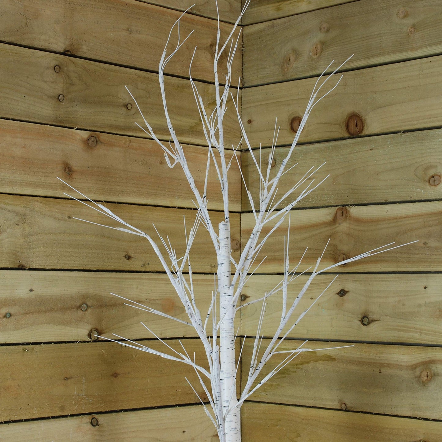 Factory Seconds: 1.5m (5ft) Indoor Outdoor Christmas Lit Birch Tree with 64 Warm White LEDs