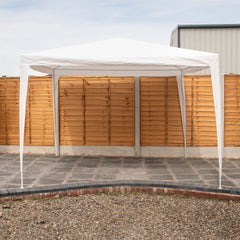 3m x 3m White Outdoor Garden Patio Gazebo Party Tent