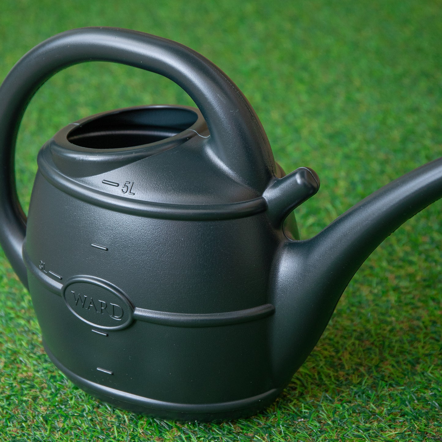 5L Ward Garden Patio Watering Can with Rose in Green
