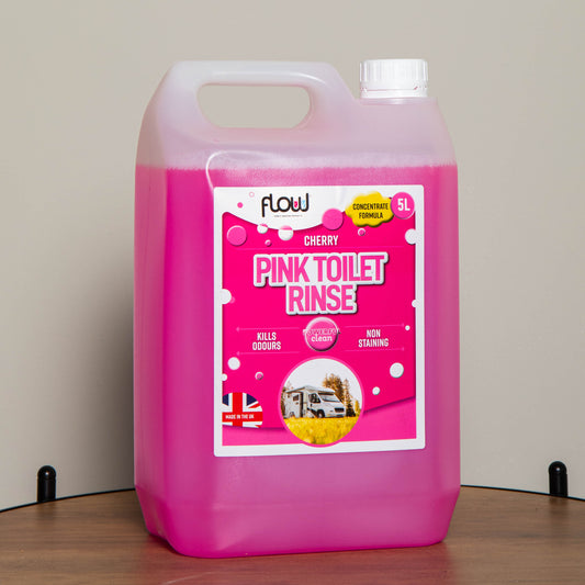 5 Litres Cherry Pink Toilet Flush Cleaning Rinse Concentrate Fluid