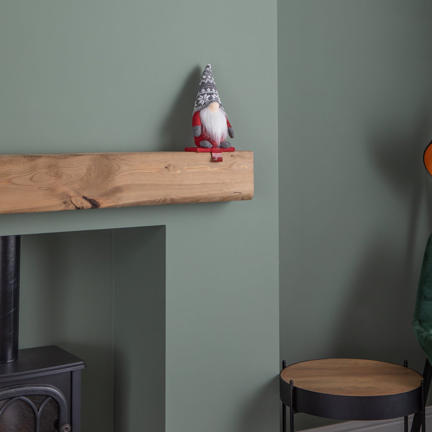 30cm Plush Gnome Gonk Christmas Stocking Holder Decoration with Red Body