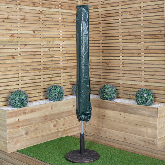 1.5m Waterproof Protective Garden Parasol Cover with Tie Down Cord & Zip
