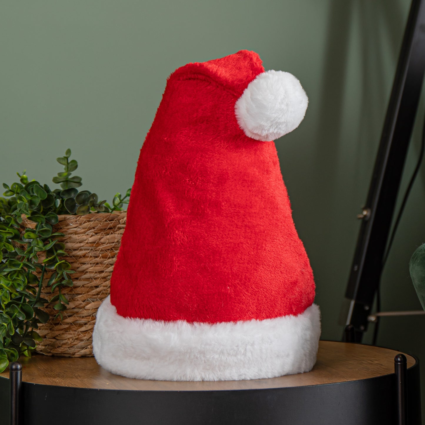 Red and White Soft Traditional Christmas Santa Hat