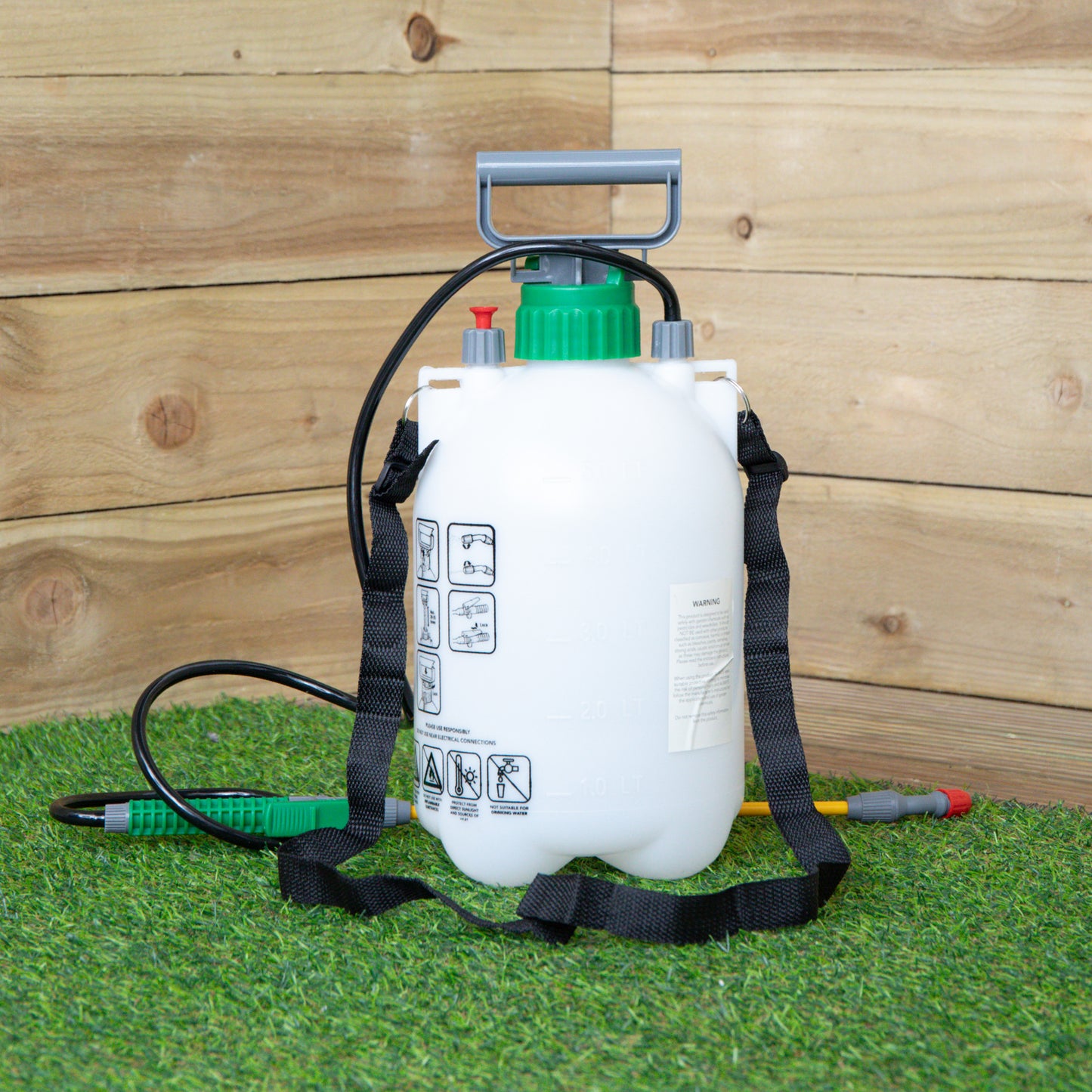 5 Litre Garden Pressure Sprayer with Shoulder Strap for Weeds or Fertiliser