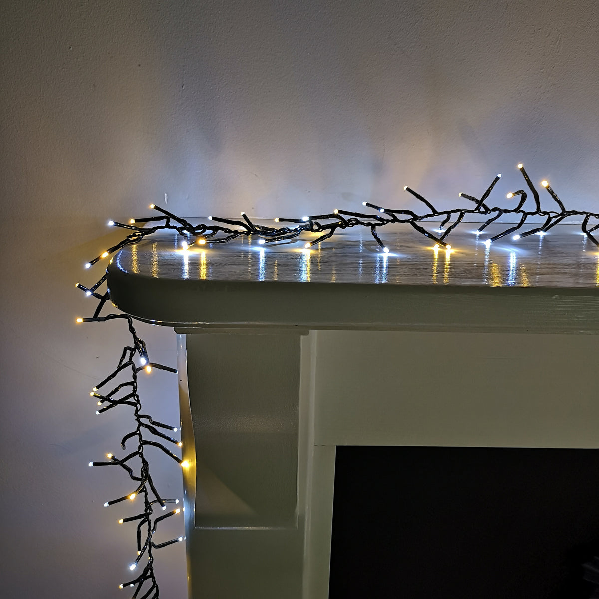 480 LED (6.2m) Premier Cluster Christmas Tree Lights with Timer - Cool & Warm White