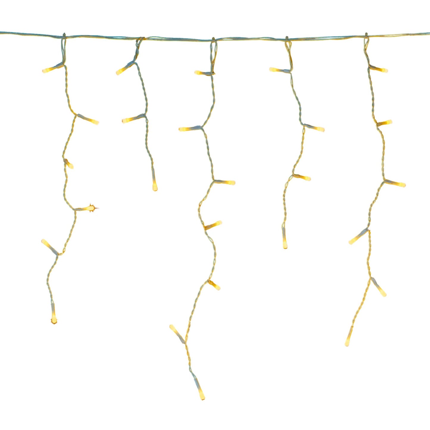25m 1000 Vintage Gold LED Frosted Icicle Indoor Outdoor Christmas Lights with Timer