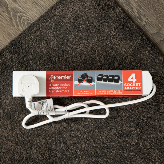 4 Way Transformer Plug Extension Cable with 40cm Lead Wire