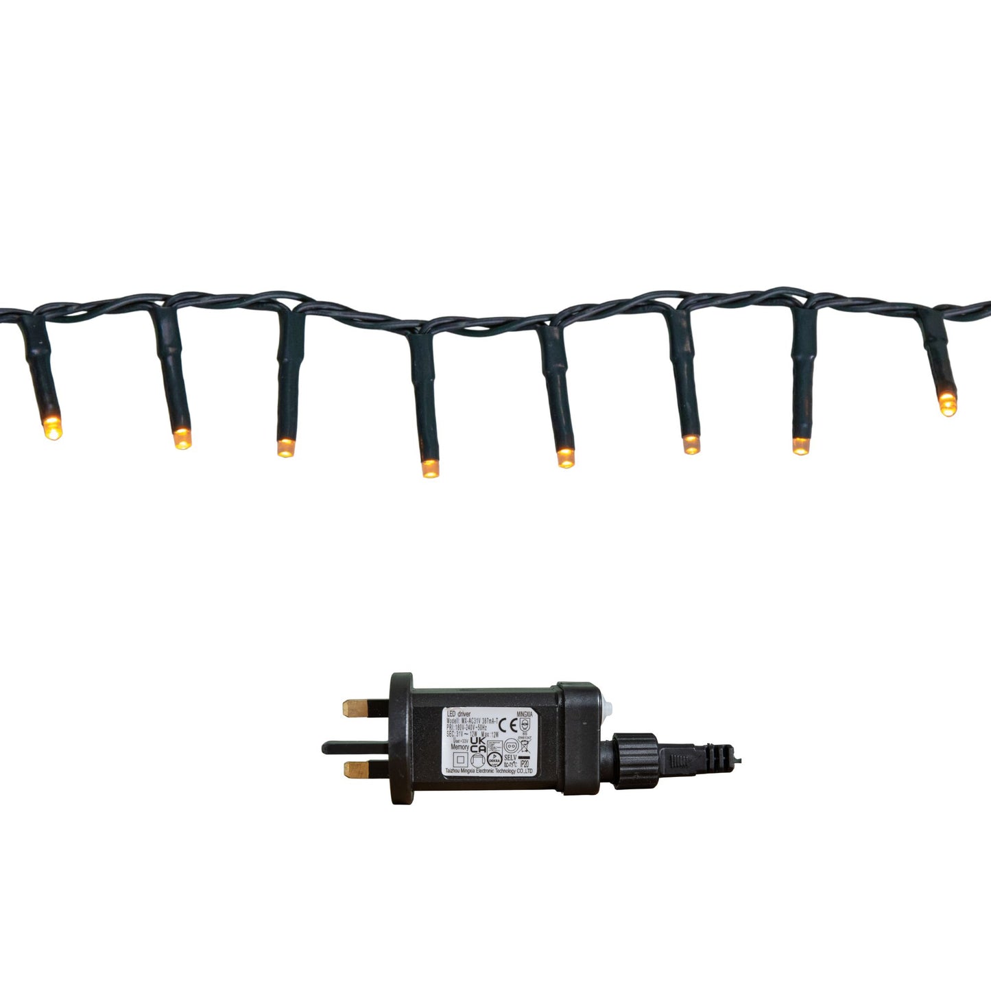 75m 3000 LED TreeBrights Christmas String Lights with Timer in Vintage Gold