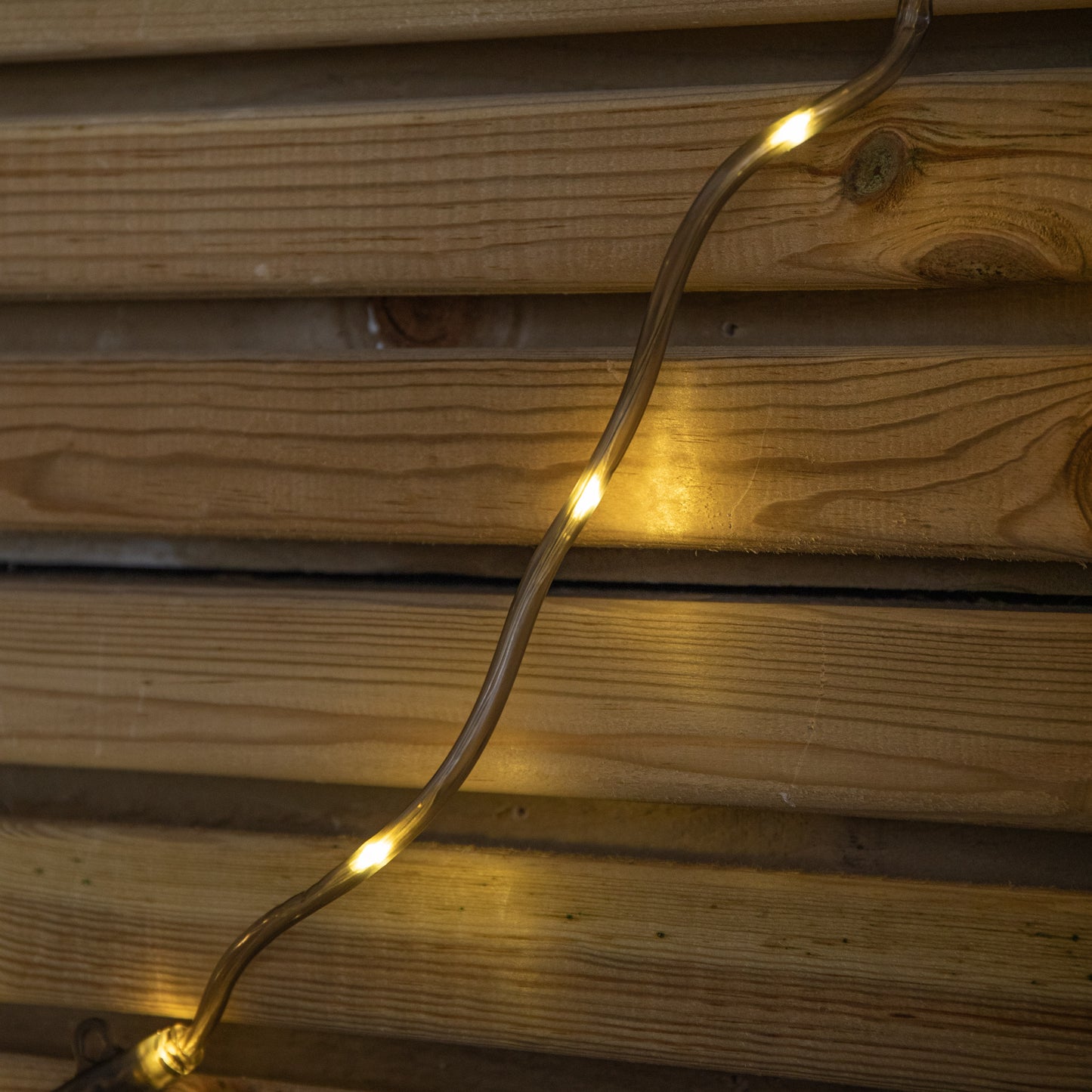 9.5m Set of 20 Connectable Festoon Drop Lights with LED Cable in Warm White