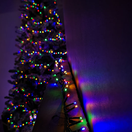 12.5m 500 LED TreeBrights Christmas String Lights with Timer in Multi-Coloured