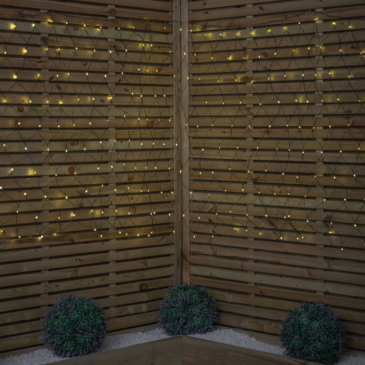 Premier 3.5m x 1.2m 360 LED Multi Action Christmas Net Window Light - Warm White