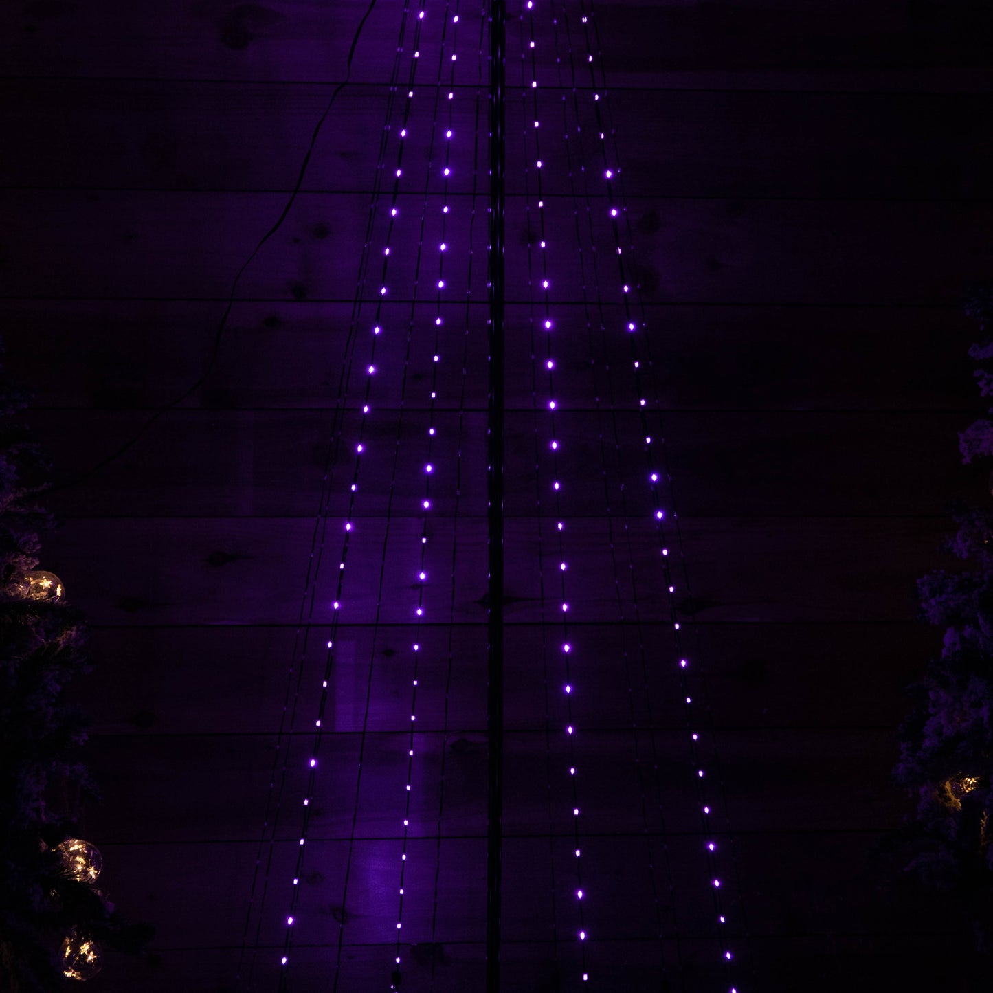 2.5m Light up Christmas Pyramid Cone Tree with 835 Multi-Action Rainbow LEDs