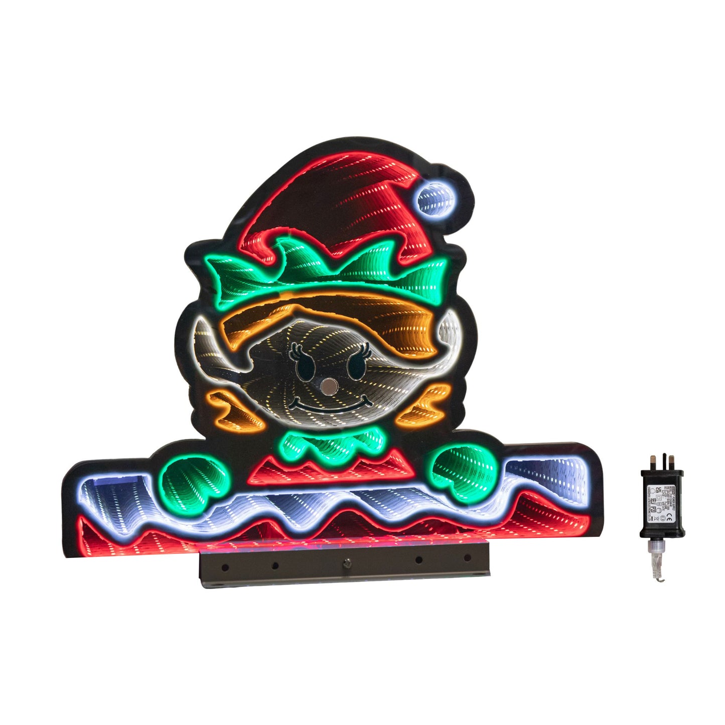 40cm Light up Christmas Elf Girl Infinity Decoration with LEDs