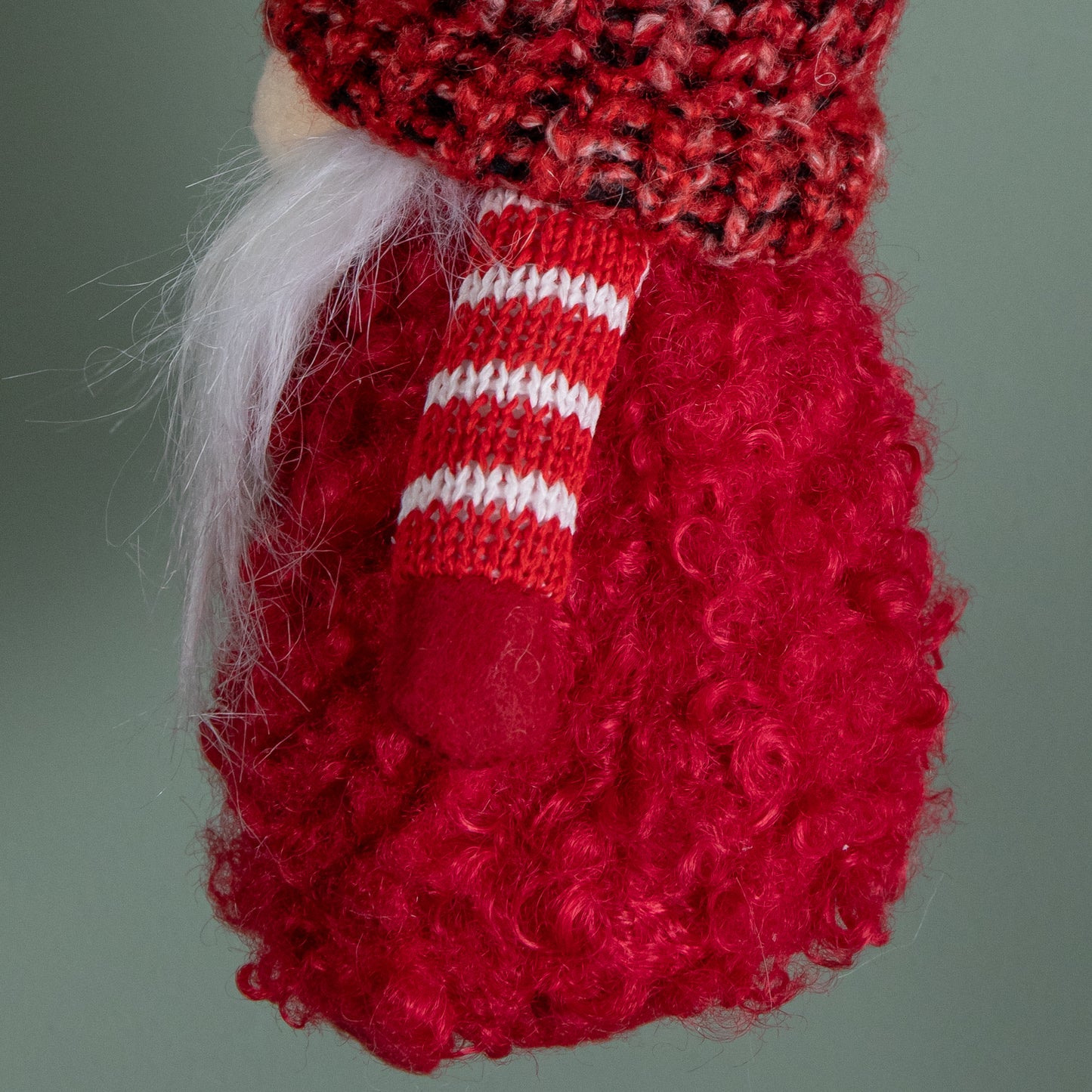 16cm Red Gonk with Bobble Hat Hanging Christmas Pendant Decoration