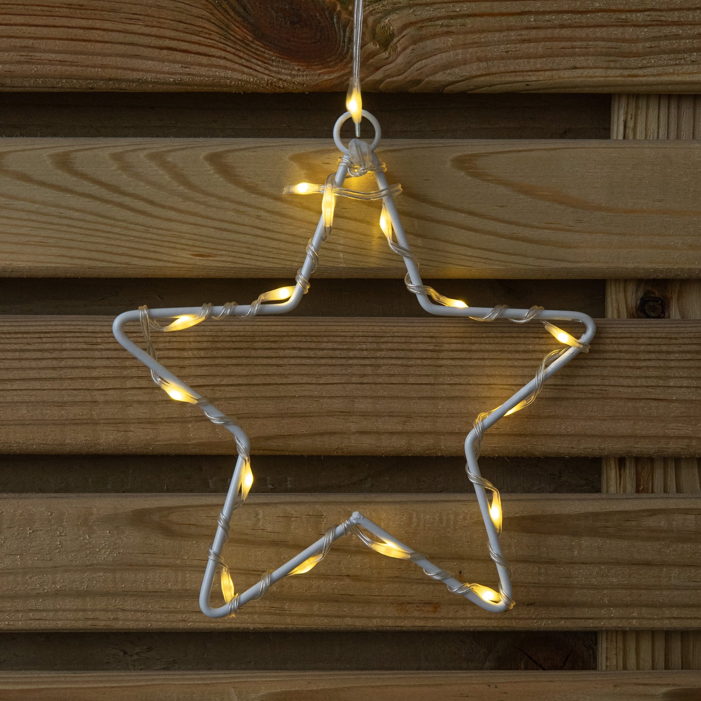 1.2m Light up Festive Curtain Christmas Lights with Warm White LEDs